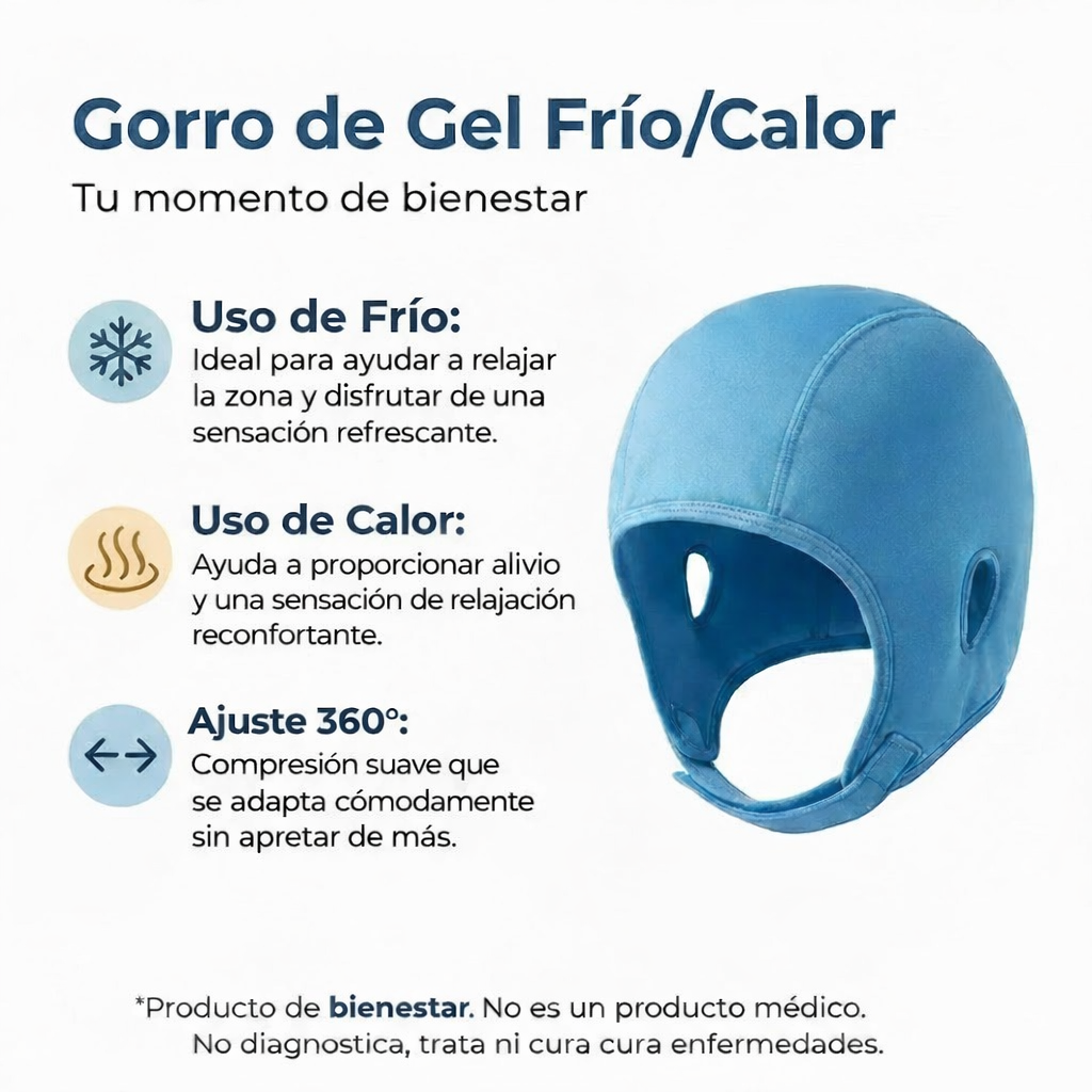 Gorro Relajante Frío y Calor 360°