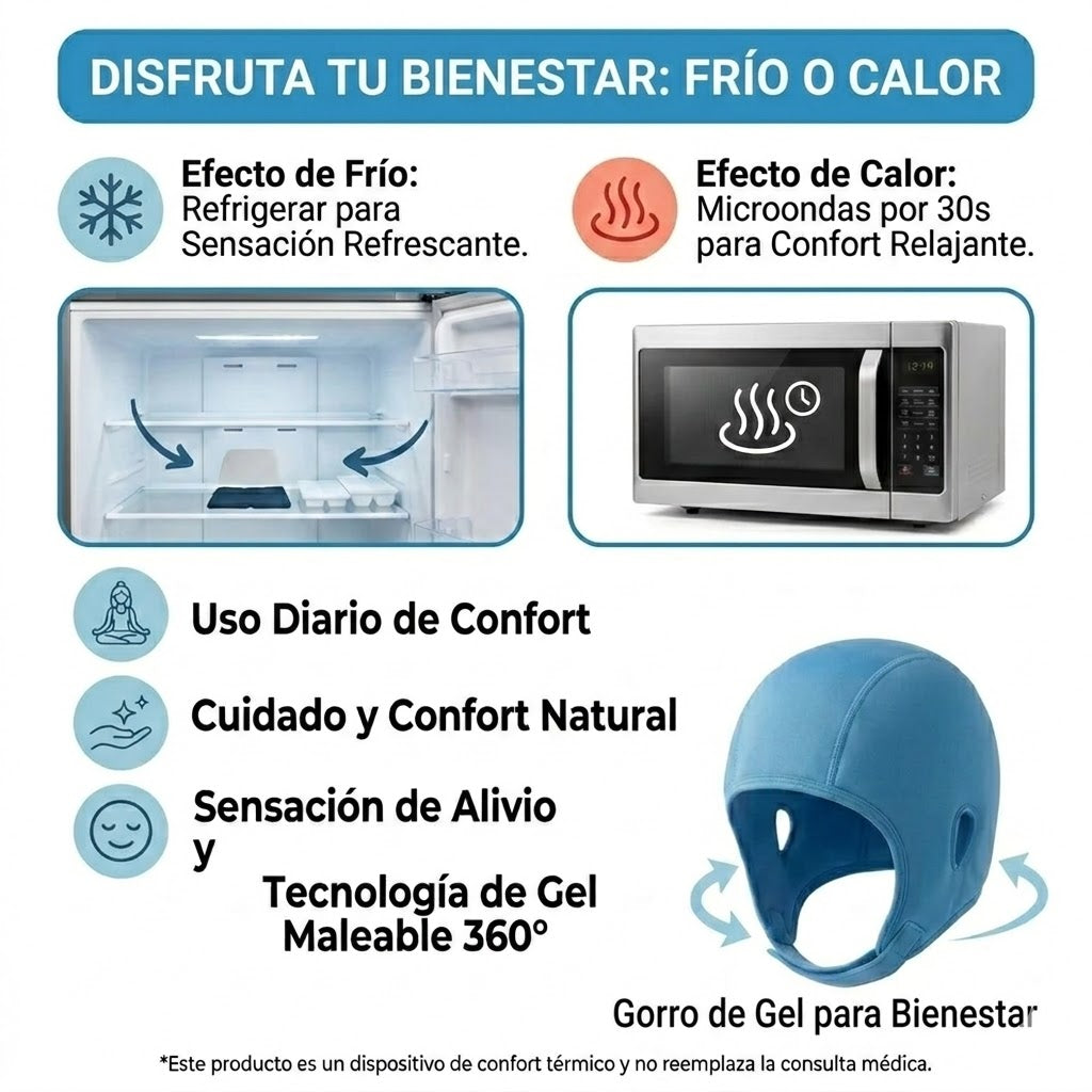 Gorro Relajante Frío y Calor 360°